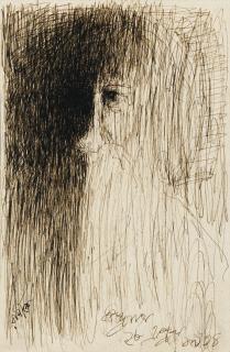 Rabindranath Tagore - Untitled (Self Portrait)