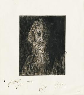 Rabindranath Tagore - Untitled (Self Portrait)