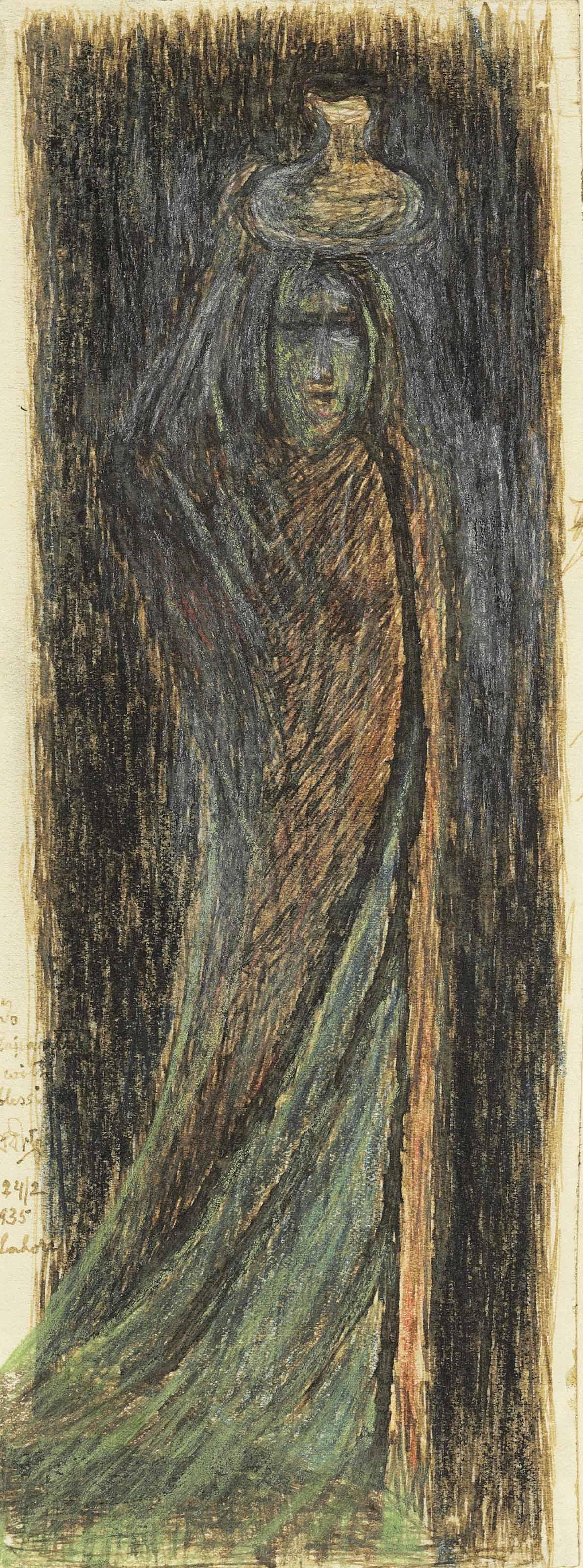 Rabindranath Tagore - Untitled (The Water Carrier)