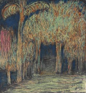 Rabindranath Tagore - Untitled (Treescape With Palm)