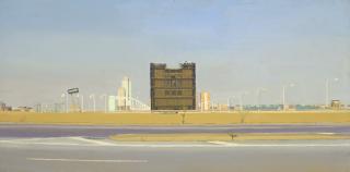 Rackstraw Downes - Ventilation Tower Under Renovation #1, Bermuda High