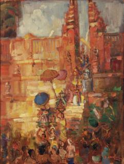 Raden Basouki Abdullah - Tempel Offerings