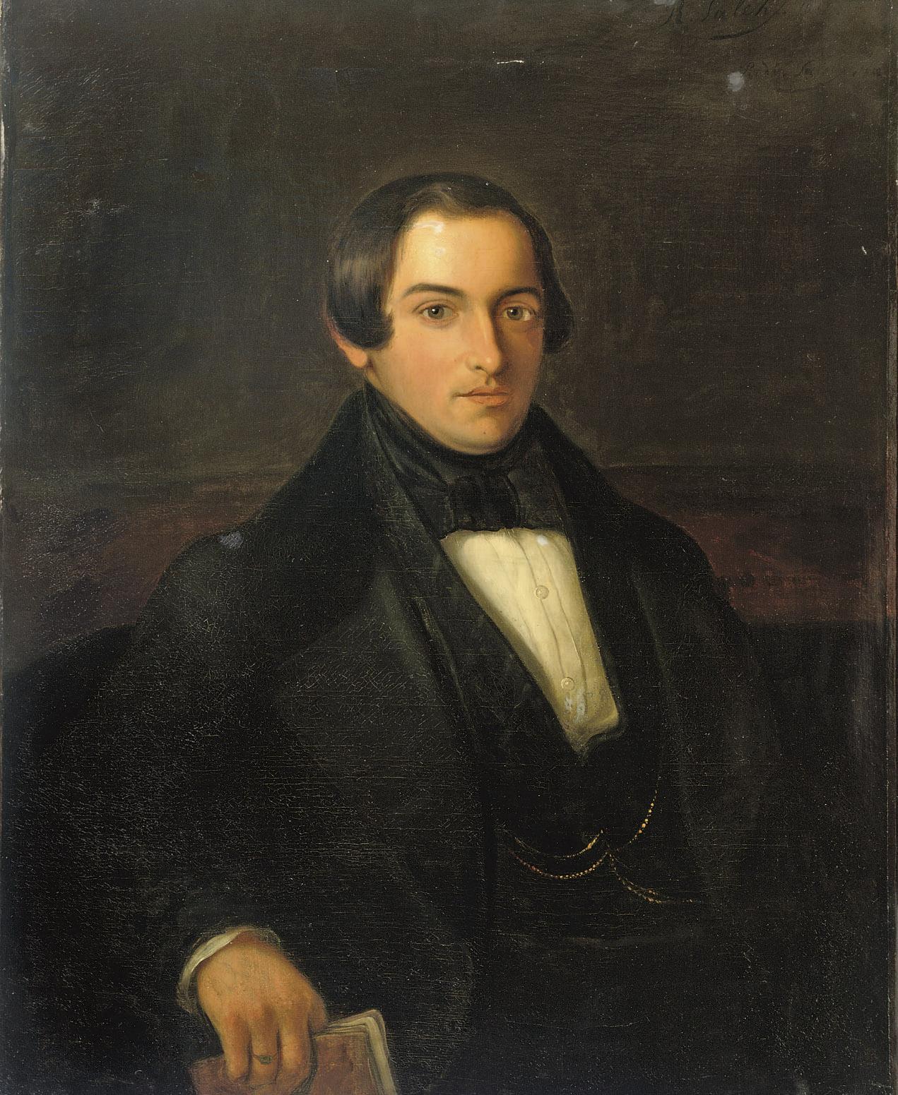 Raden Sarief Bustaman Saleh - Portrait of Ary Prins (1816-1867)