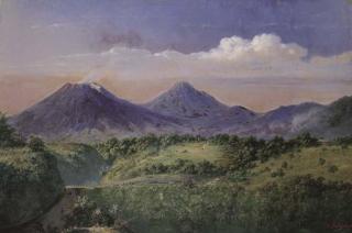 Raden Sarief Bustaman Saleh - The Dutch Colonial Troops Patrolling Mt. Merapi & Merbabu, Central Java