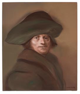 Rafael Coronel - Portrait of a Man with Hat