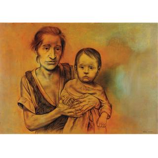 Rafael Coronel - Woman And Child