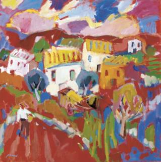 Rafael Monzó - Paisatge y casas