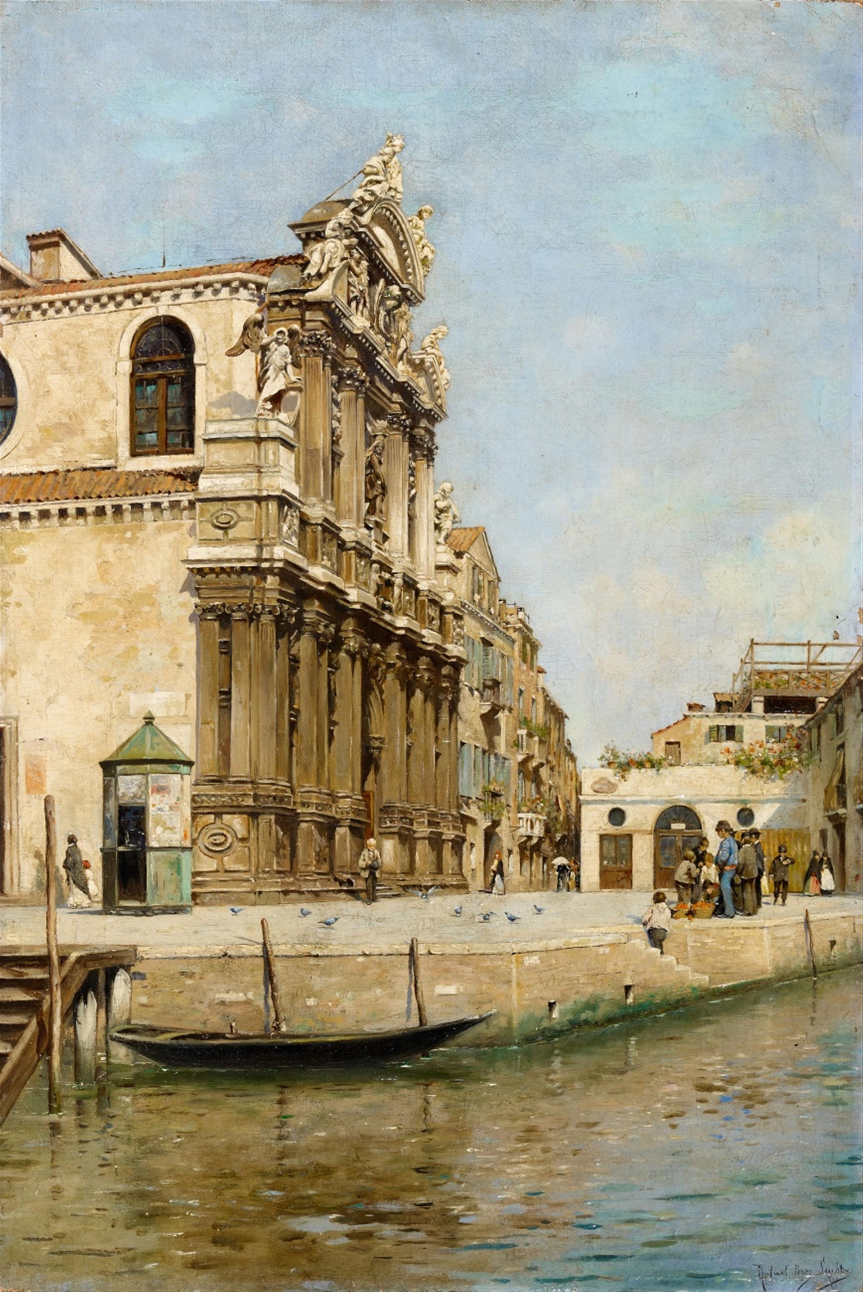 Rafael Senet y Perez - Ansicht von Venedig mit Blick auf Santa Maria Zobenigo