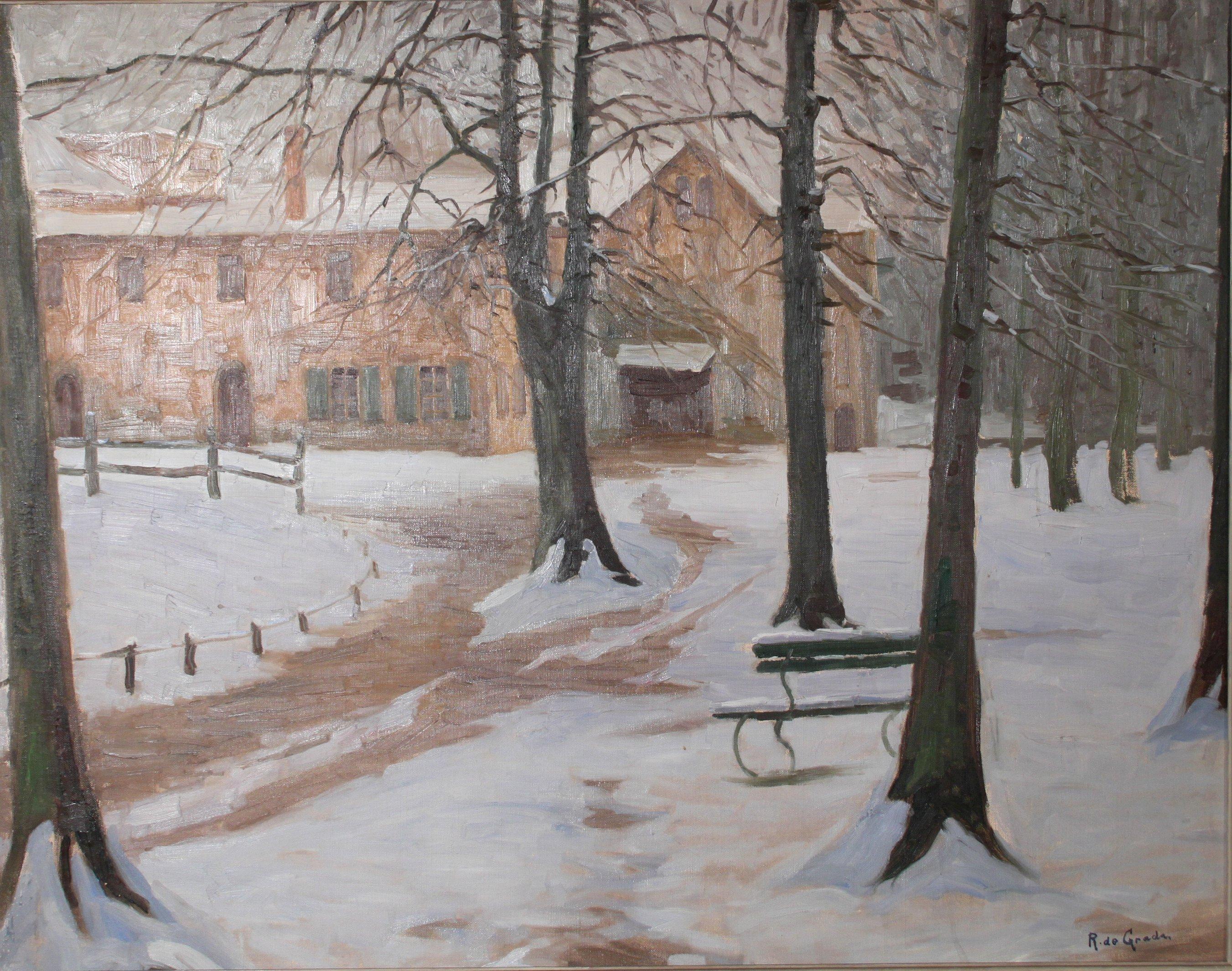 Raffaele De Grada - Paesaggio invernale