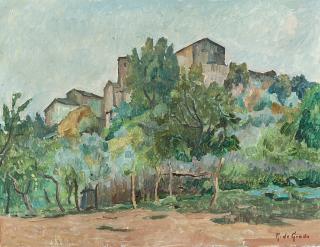 Raffaele De Grada - Paesaggio toscano