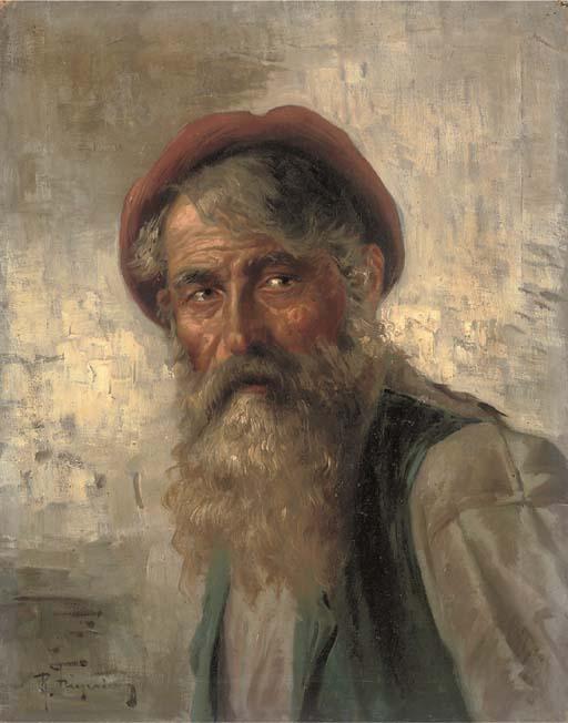 Raffaele Frigerio - Study of a bearded man
