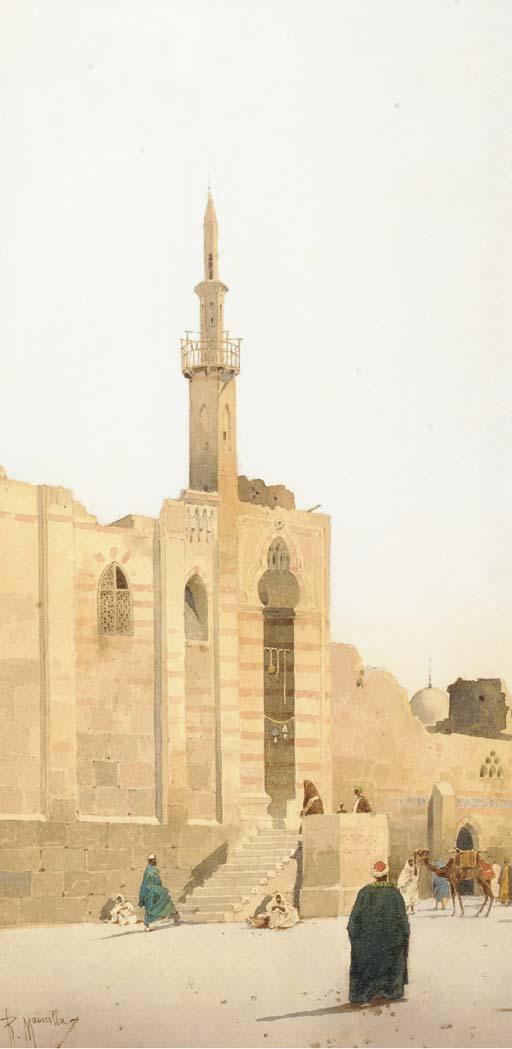 Raffaele Mainella - Figures By A Mosque
