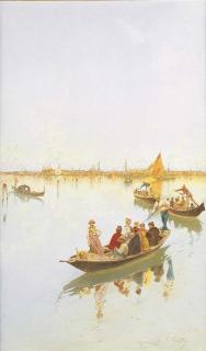 Raffaele Mainella - Venezia, barche in laguna