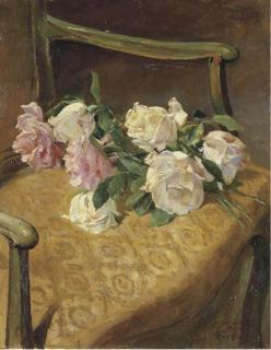 Raffaele Tafuri - Rose sulla poltrona