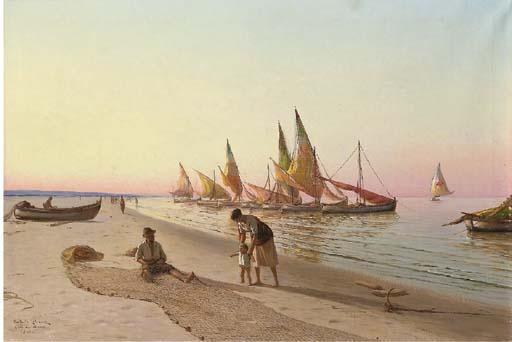 Raffaello Celomni - La famiglia del pescatore