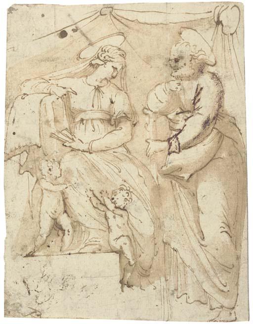 Raffaello Motta - La Sainte Famille avec Saint Jean-Baptiste