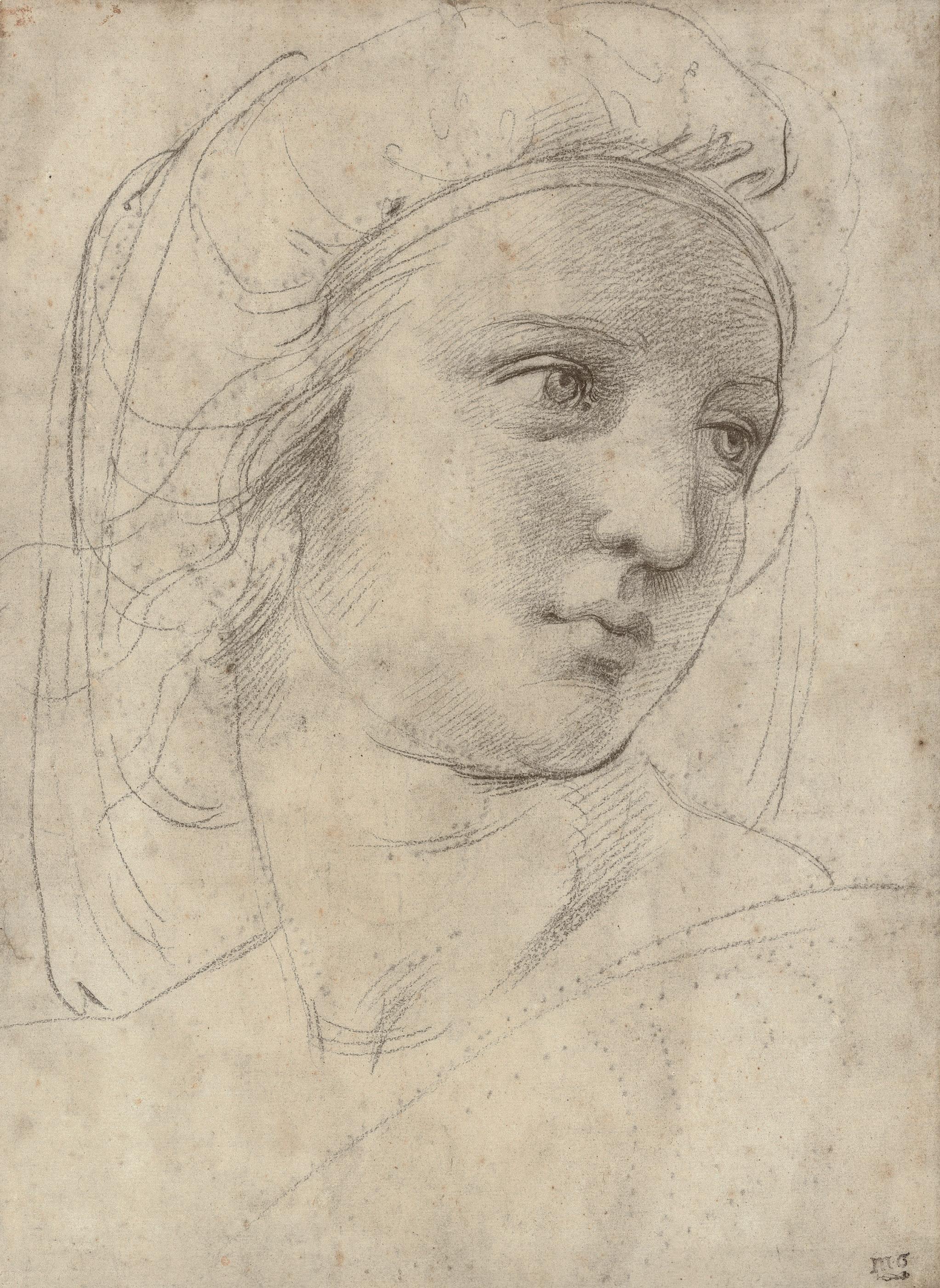 Raffaello Sanzio - Head of a muse