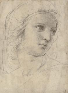 Raffaello Sanzio - Head of a muse