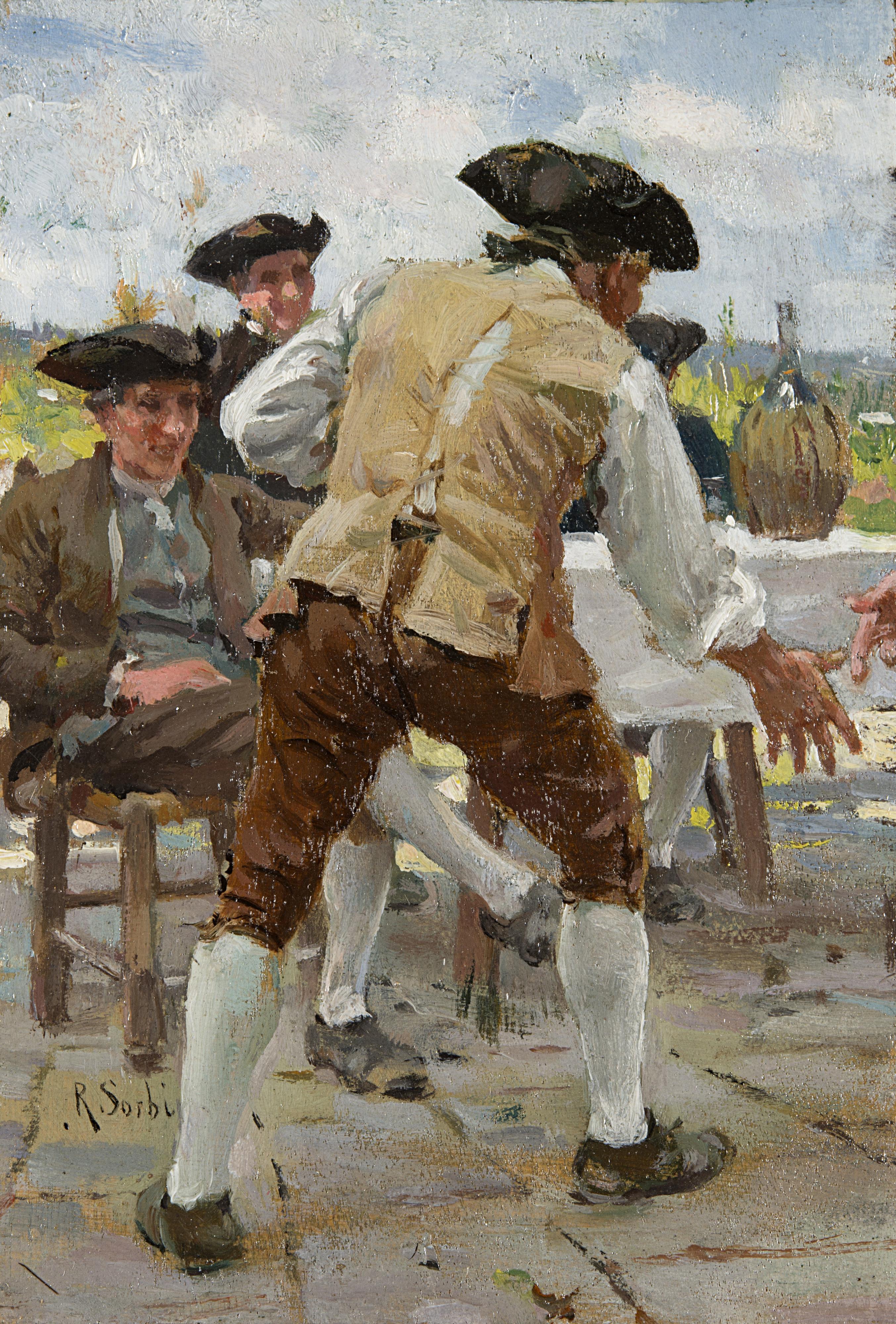 Raffaello Sorbi - Il giocatore di morra