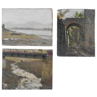 Raffaello Sorbi - Studi Di Vari Paesaggi