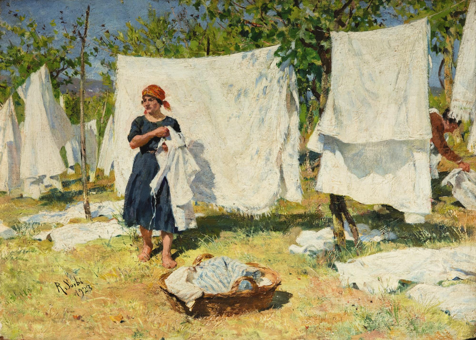 Raffaello Sorbi - Washerwomen