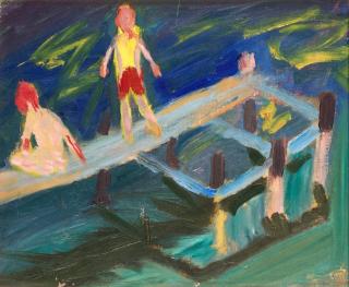 Ragnar Sandberg - Boys at the dock