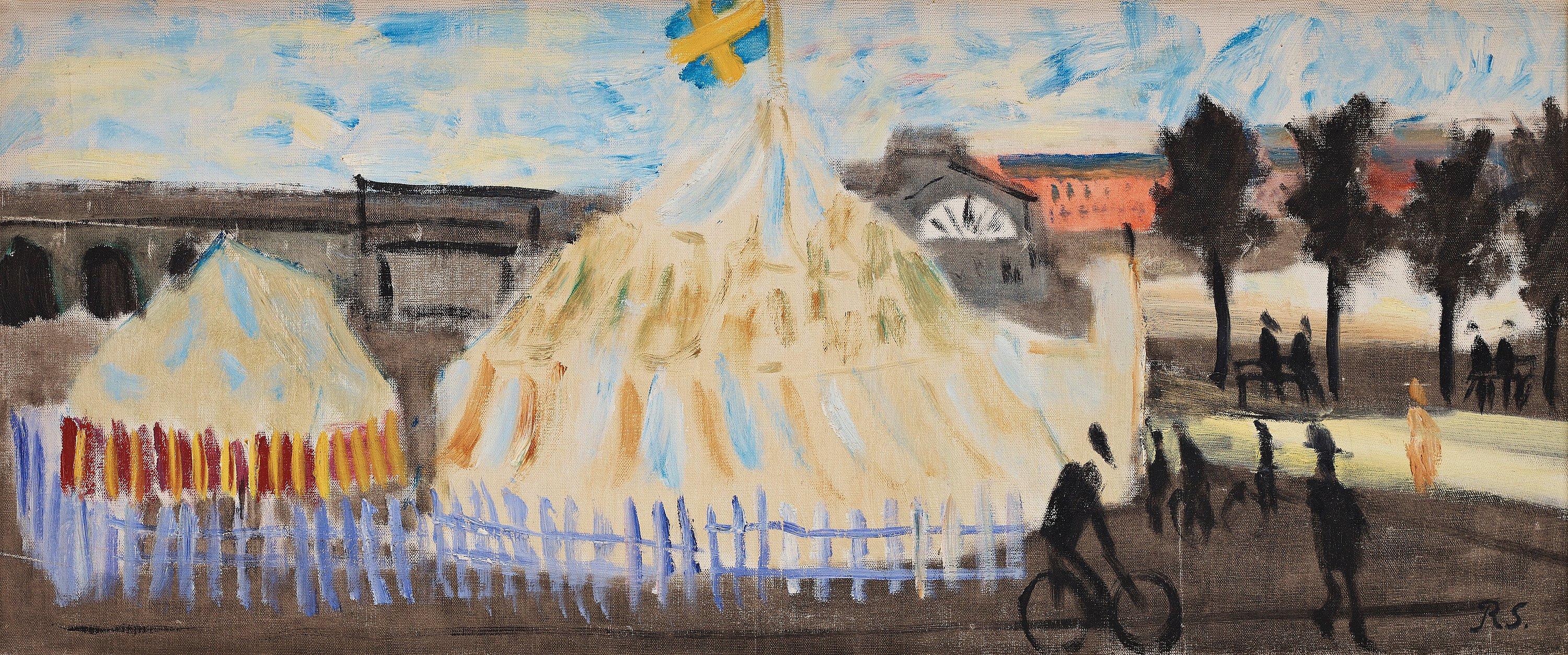 Ragnar Sandberg - Circus tent, Kungstorget.