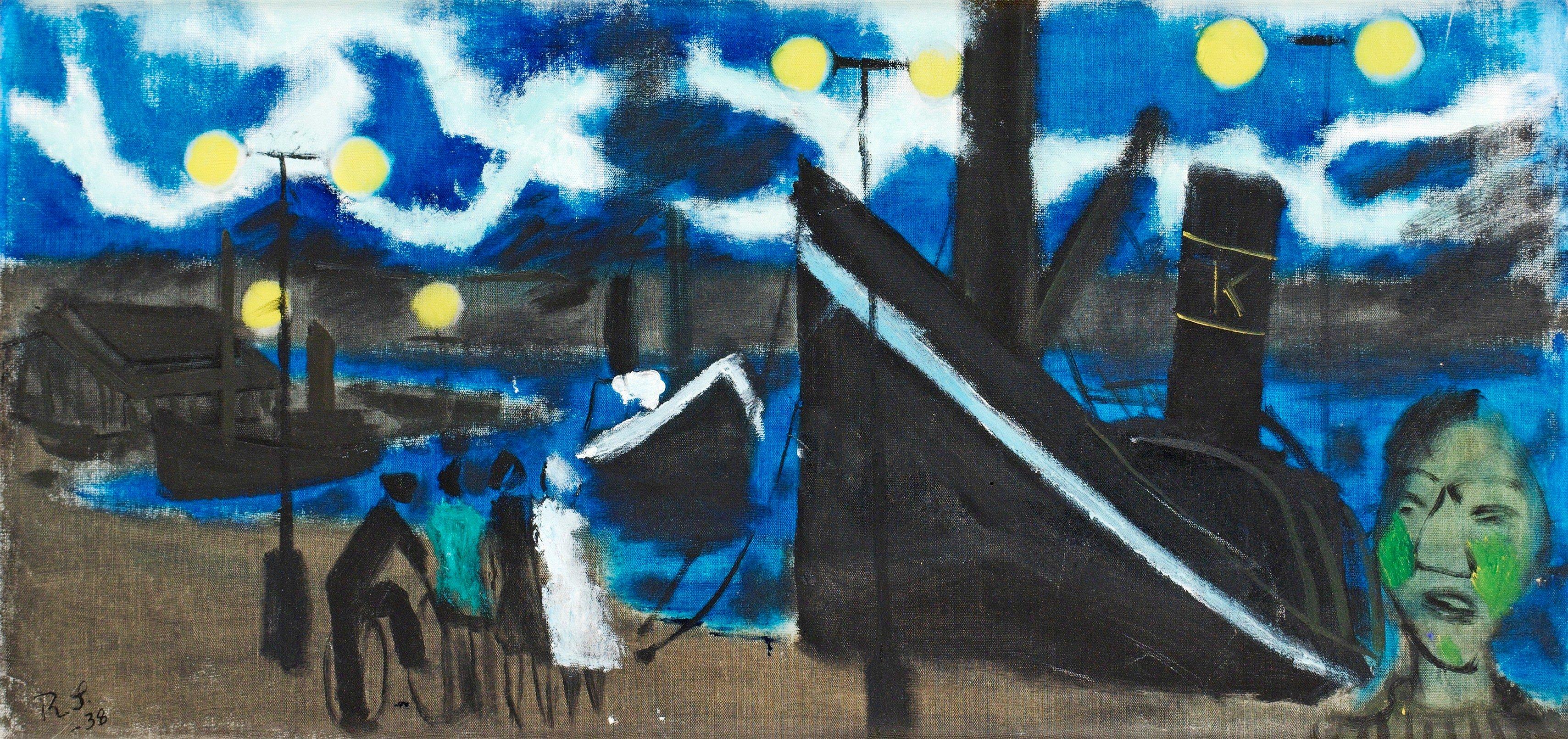 Ragnar Sandberg - Harbour scene