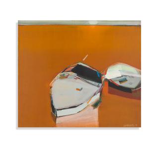 Raimonds Staprans - Boats in Sunset Colors, 1974