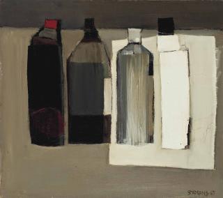 Raimonds Staprans - Still Life With Bottles