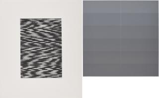 Raimund Girke - Konvolut von 1 Serigrafie und 1 Lithografie.