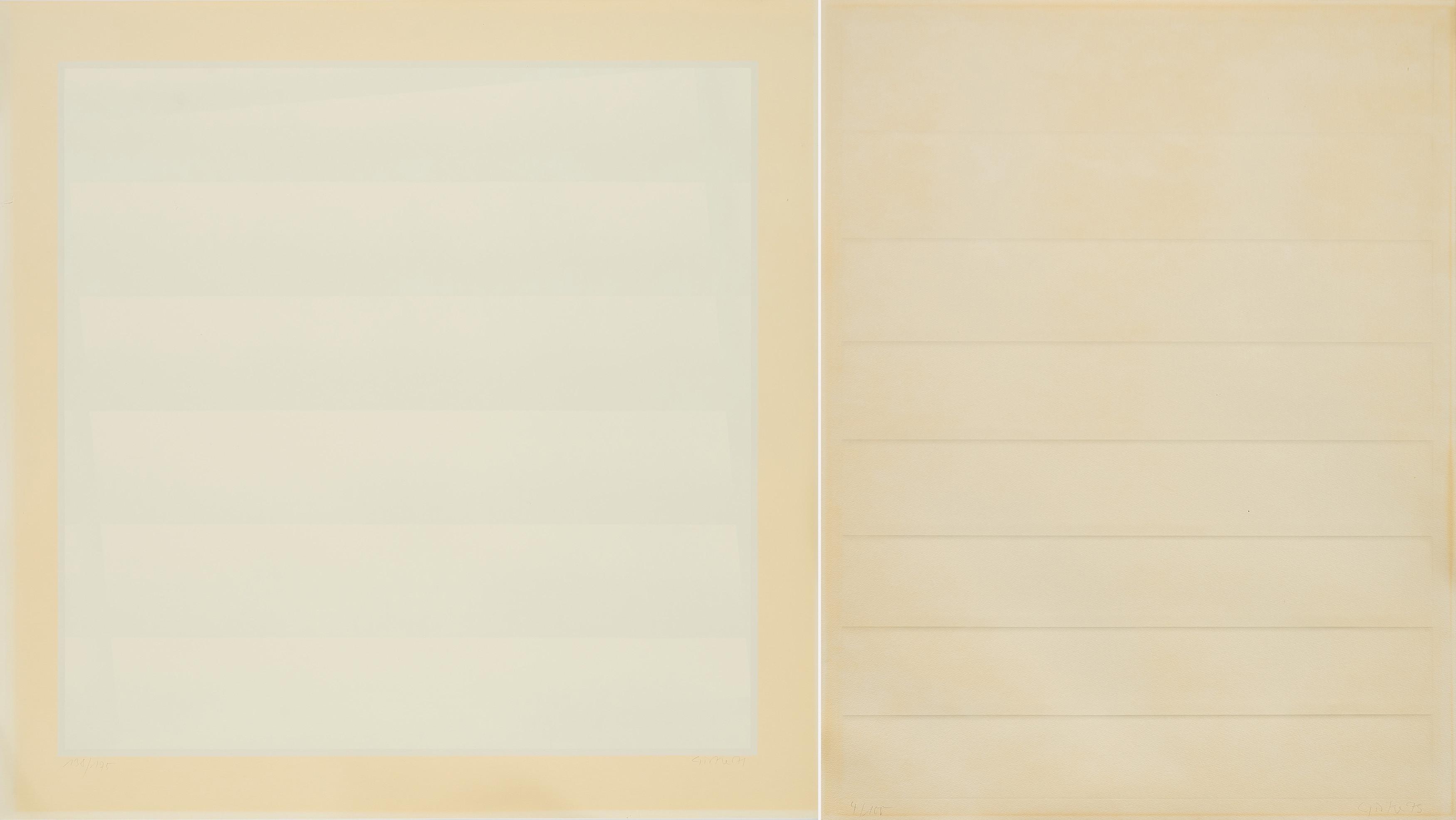 Raimund Girke - Konvolut von 2 Druckgrafiken.