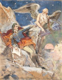 Raimundo de Madrazo y Garreta - Mi delirios sobre el chimborazo de Simón Bolívar unframed