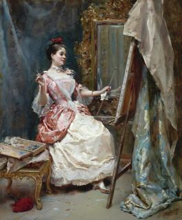 Raimundo De Madrazo - Spanish La Pintora (Aline)