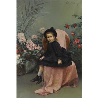 Raimundo De Madrazo - Spanish retrato De Mercedes De Heeren (Portrait Of Mercedes De Heeren)