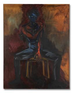 Rainer Fetting - Junger Sitzender Mann (Young Seated Man)