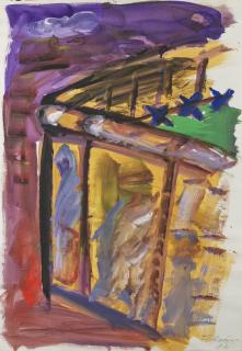 Rainer Fetting - Sans titre (Mûr de Berlin)