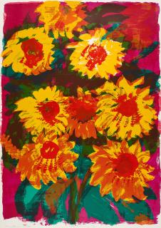 Rainer Fetting - Sonnenblumen.