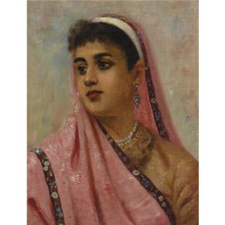 Raja Ravi Varma - Untitled (Portrait Of A Parsee Lady)