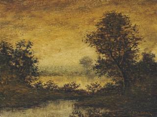 Ralph Albert Blakelock - Golden Landscape