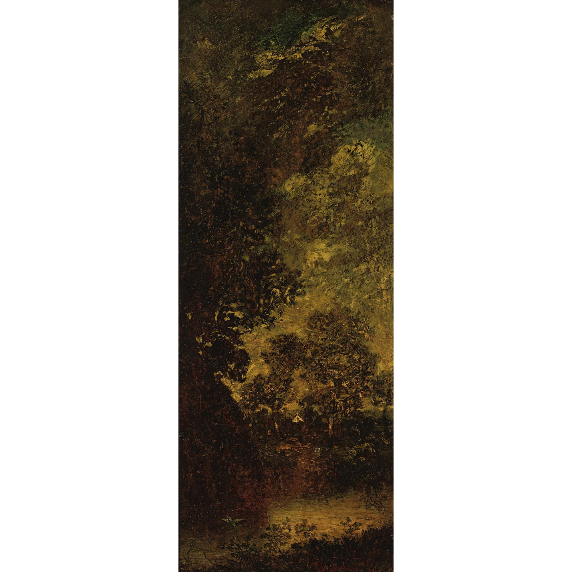 Ralph Albert Blakelock - Landscape With Pond, East Orange, New Jersey