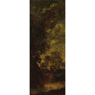 Ralph Albert Blakelock - Landscape With Pond, East Orange, New Jersey