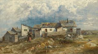 Ralph Albert Blakelock - Shanties In Harlem