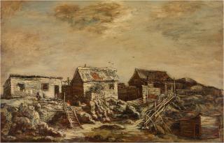 Ralph Albert Blakelock - Shanties, Seventh Avenue and Fifty-Fifth Street