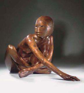 Ralph Brown, R.A. - Crouching Girl