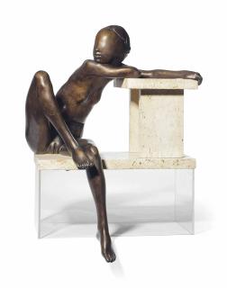 Ralph Brown, R.A. - Maquette: Girl With Knee Raised