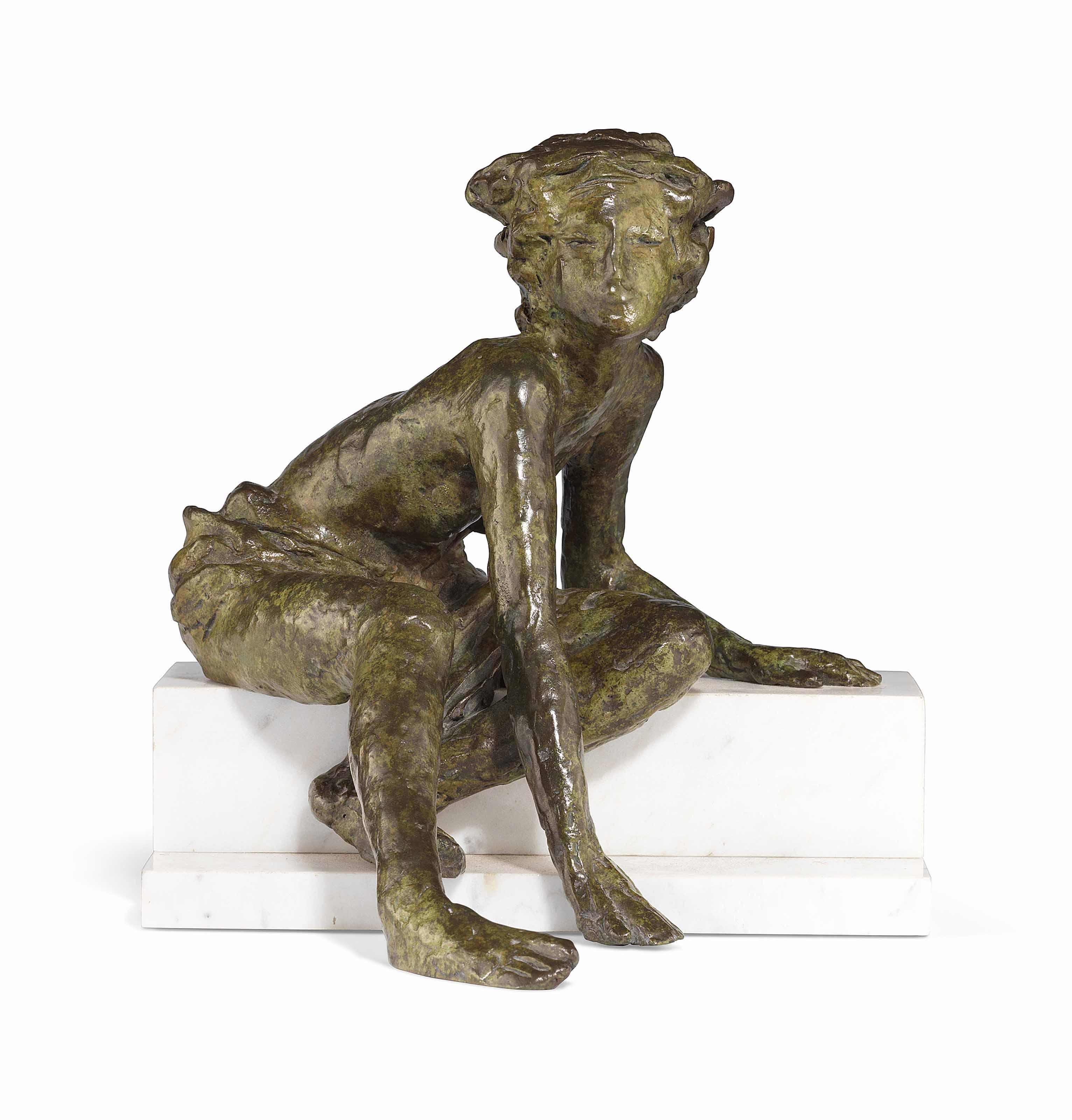 Ralph Brown, R.A. - Seated girl