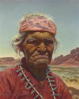 Ralph Brownwell McGrew - An Old Navajo