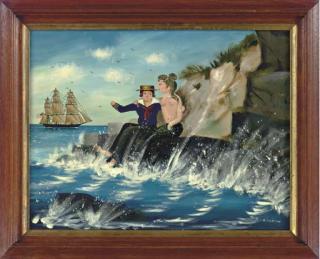 Ralph Cahoon - Portrait of a Sailor and Mermaid