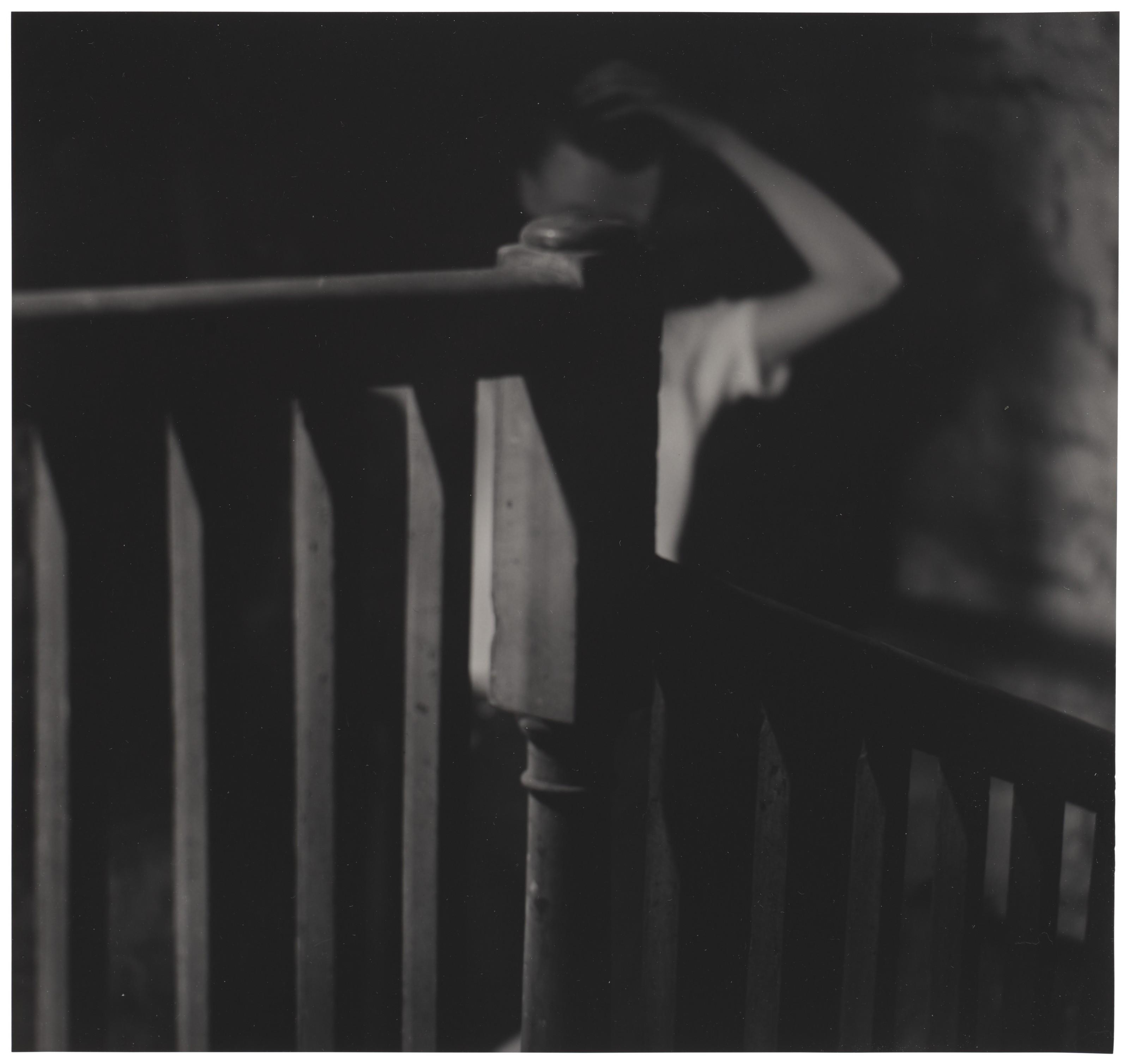 Ralph Eugene Meatyard - Untitled (Boy Behind Post), C. 1960